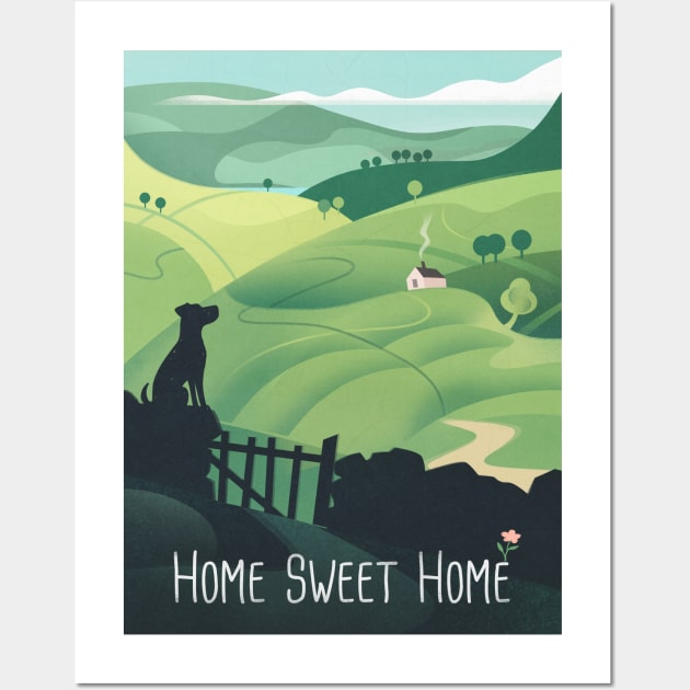 Home Sweet Home Wall Art by WickIllustration
